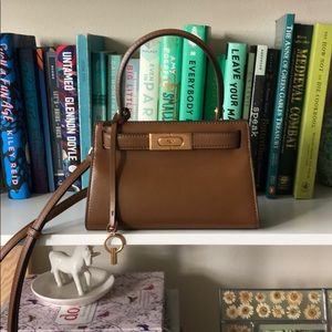 Tory Burch Lee Radziwill Petite Brown Purse